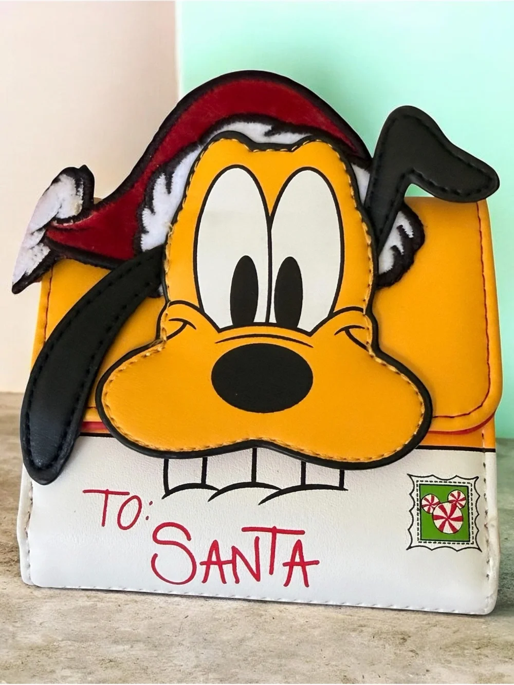 Disney Kids' Pluto Holiday Mini Backpack - Red & Yellow loungefly